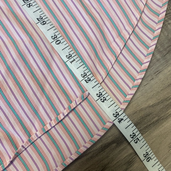 Ralph Lauren Classic Fit Cotton Button Down Long Sleeved Striped Size XL Shirt - Picture 10 of 11